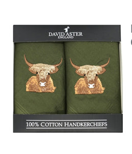 Highland Cow Handkerchiefs