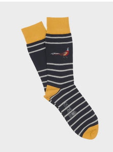 Pheasant & Stripe Sock